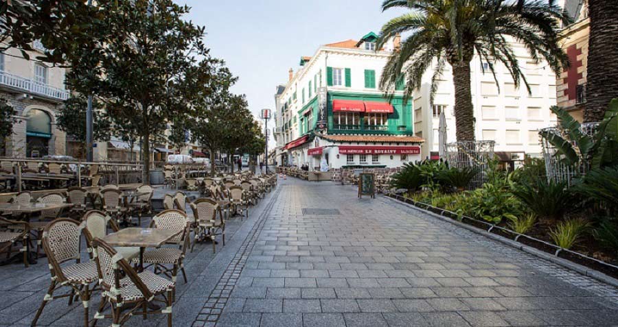 Place Clemenceau centre-ville de Biarritz